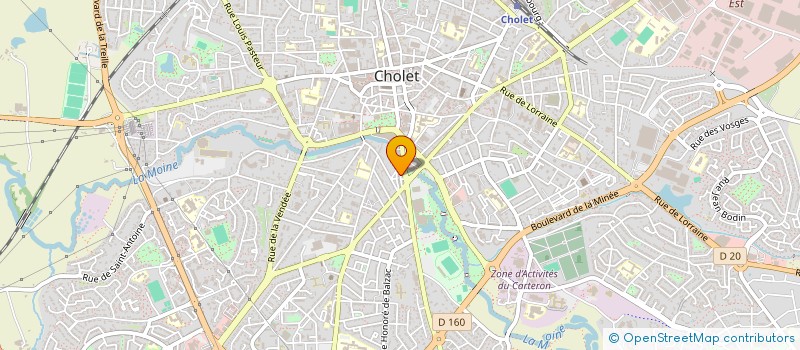 localisation de l'entreprise BIA COIFFURE à CHOLET