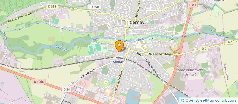 localisation de l'entreprise BIA DIFFUSION  CERNAY