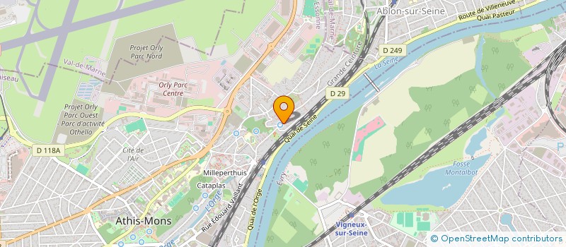 localisation de l'entreprise BIA UNIVERS à ATHIS-MONS