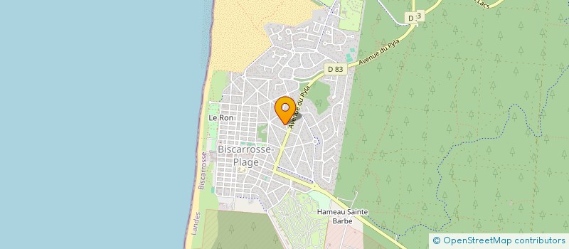 localisation de l'entreprise BIABIA  BISCARROSSE