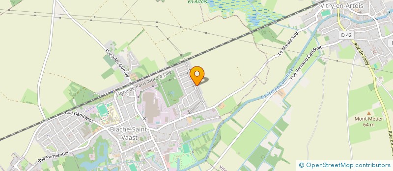 localisation de l'entreprise BIACHE CURIE  BIACHE-SAINT-VAAST