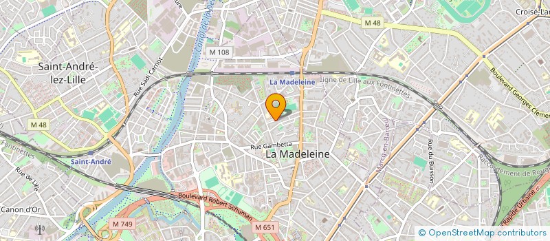 localisation de l'entreprise BIACHE SANTE à LA MADELEINE