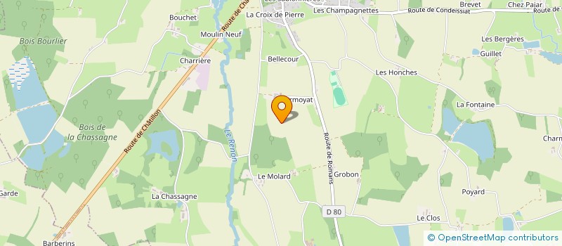 localisation de l'entreprise BIAJOUX JM & PERRET MARTINE  NEUVILLE-LES-DAMES