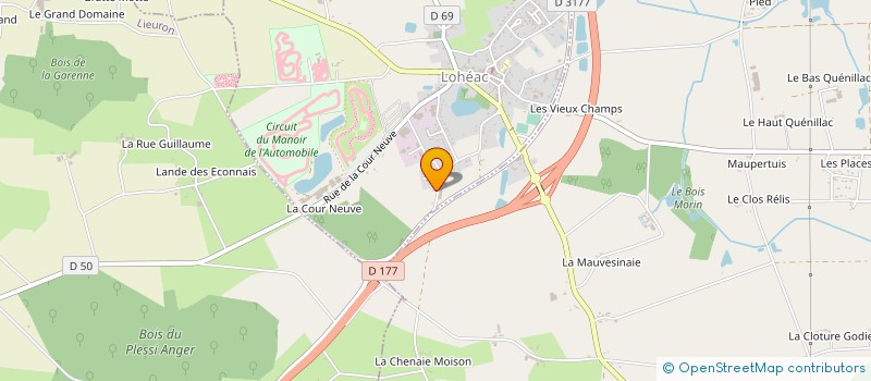 localisation de l'entreprise BIALGUES-RIOU ET ASSOCIES  LOHEAC