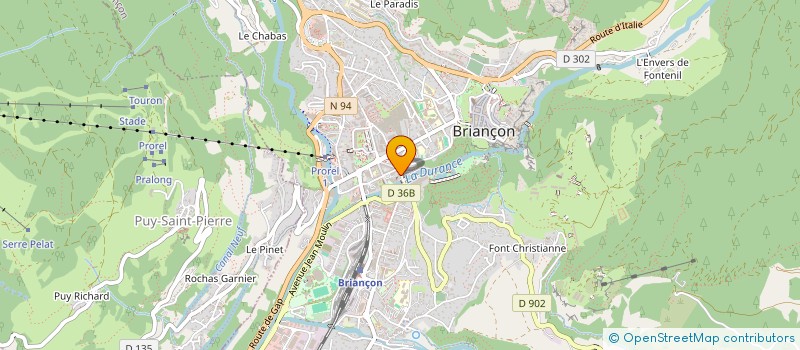 localisation de l'entreprise BIANOGA à BRIANCON