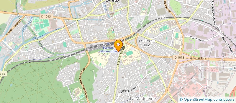 localisation de l'entreprise BIARD JAOUEN ET CIE à EVREUX