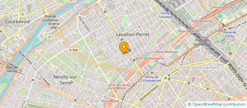 localisation de l'entreprise BIARNES ET CIE à LEVALLOIS-PERRET