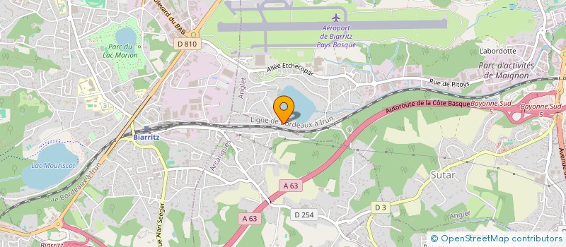 localisation de l'entreprise BIARRITZ ALU SARL  ANGLET