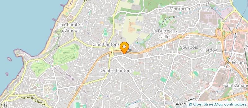 localisation de l'entreprise BIARRITZ OMBRAGES à ANGLET