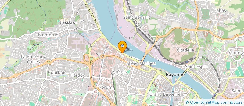 localisation de l'entreprise BIARRITZ PAYS BASQUE CONVENTION BUREAU  BAYONNE