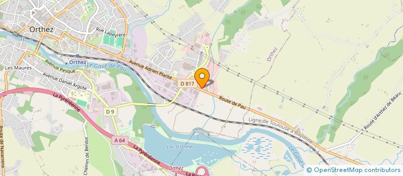 localisation de l'entreprise BIARRITZ PISCINES CONSTRUCTIONS  ORTHEZ