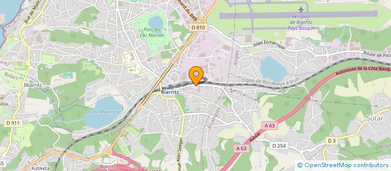 localisation de l'entreprise BIARRITZ SURF HOLDING à BIARRITZ