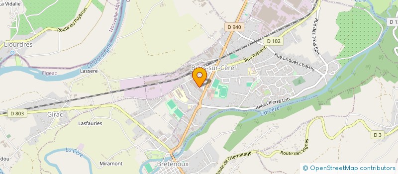 localisation de l'entreprise BIARS DISTRIBUTION à BIARS-SUR-CERE