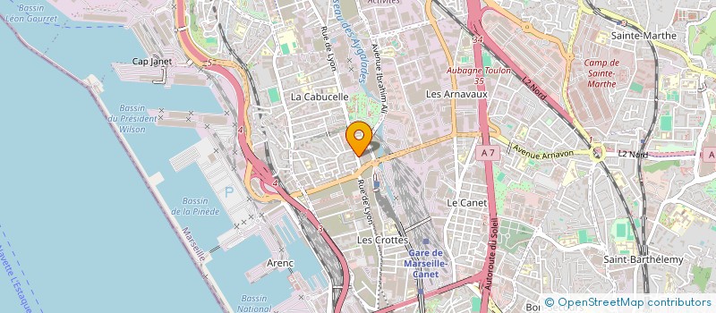 localisation de l'entreprise BIAT BATIMENT à MARSEILLE