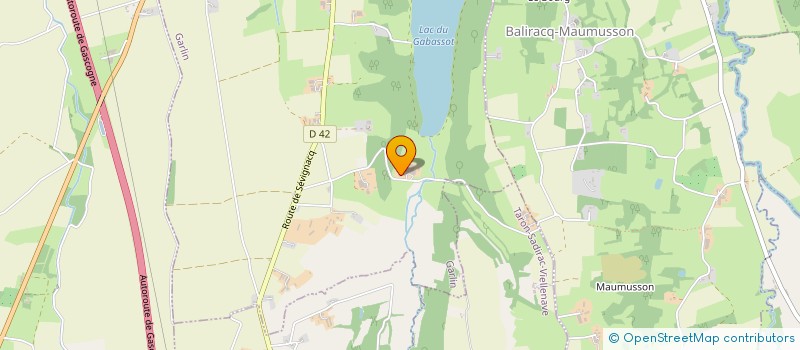 localisation de l'entreprise BIAU LA GRANGE DU PRE FLEURI  GARLIN