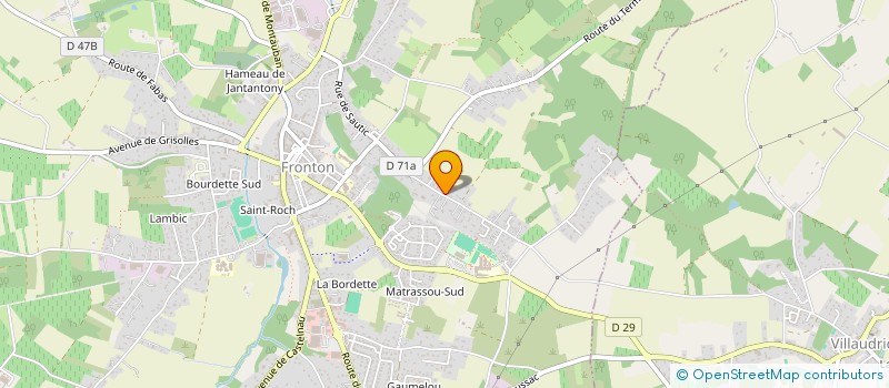 localisation de l'entreprise BIAZZOTTO ET FILS à FRONTON