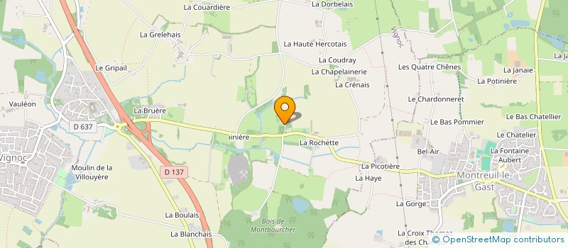 localisation de l'entreprise BIB ET BOB  VIGNOC