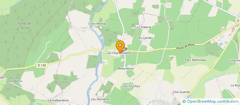 localisation de l'entreprise BIBA  BRISSAC LOIRE AUBANCE