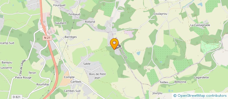 localisation de l'entreprise BIBAGEL  PUJOLS