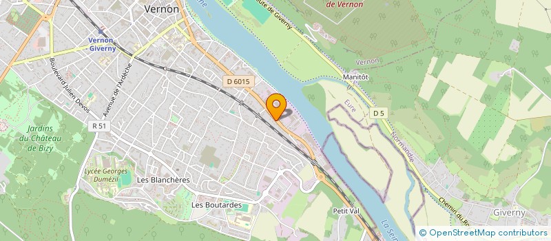 localisation de l'entreprise BIBAK  VERNON