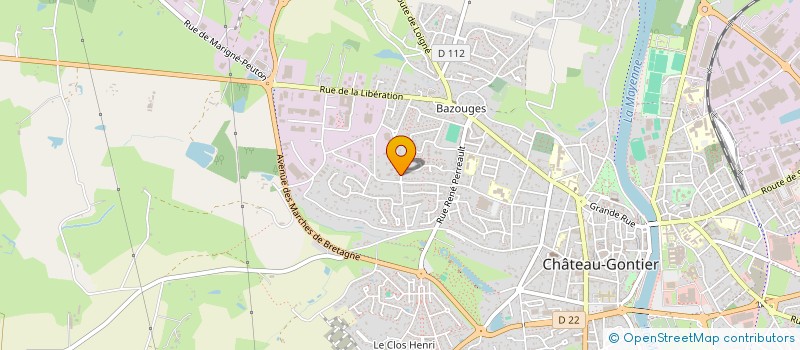 localisation de l'entreprise BIBAL  CHATEAU-GONTIER-SUR-MAYENNE
