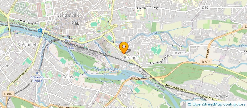 localisation de l'entreprise BIBARNAA AUTOMATISMES ET MENUISERIES à BIZANOS