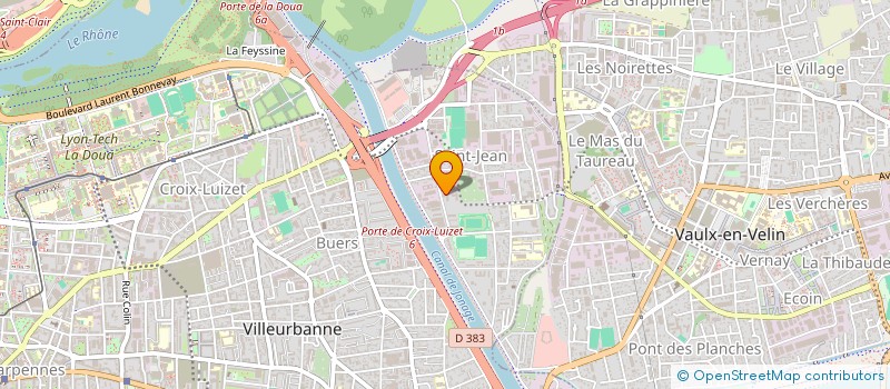 localisation de l'entreprise BIBAUT INOX  VILLEURBANNE