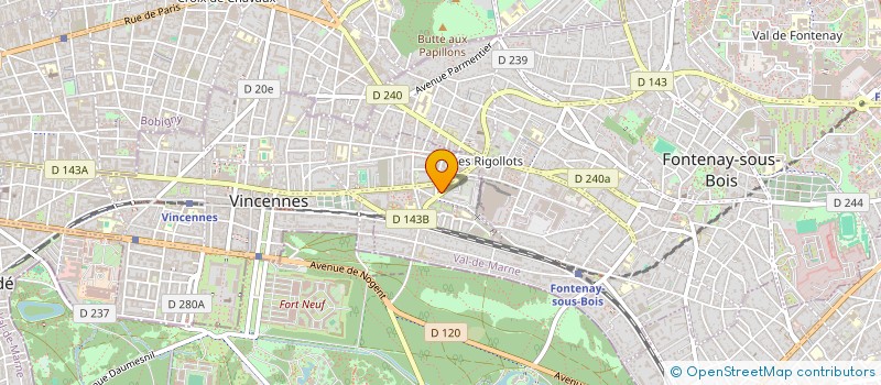 localisation de l'entreprise BIBEAUPE à VINCENNES