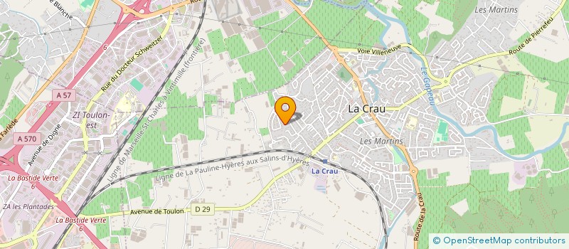 localisation de l'entreprise BIBEL AUTO SUD  LA CRAU