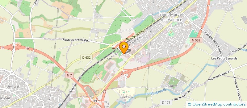 localisation de l'entreprise BIBELLULE SMLV à SAINT-MARCEL-LES-VALENCE