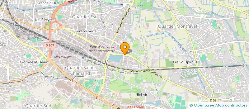 localisation de l'entreprise BIBELOC  AVIGNON