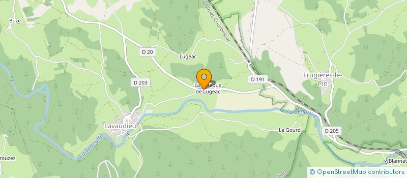 localisation de l'entreprise BIBENNE  LAVAUDIEU