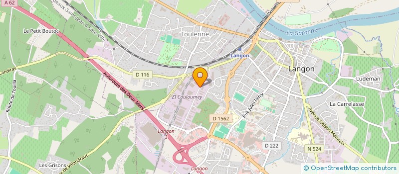 localisation de l'entreprise BIBENS SAILLAN TRANSPORTS à LANGON