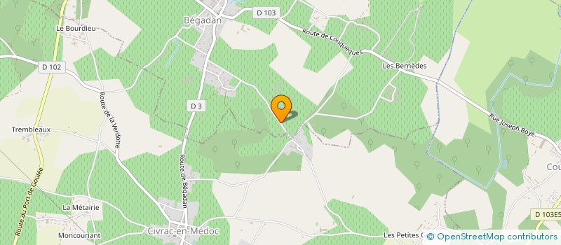 localisation de l'entreprise BIBEY  BEGADAN