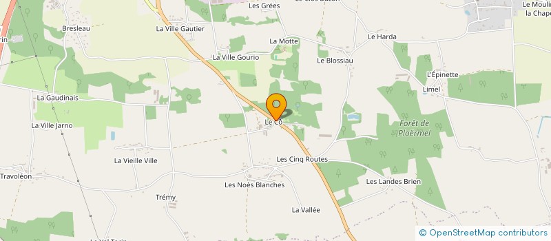 localisation de l'entreprise BIBI à PLOERMEL