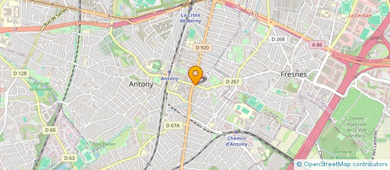 localisation de l'entreprise BIBI 82 à ANTONY