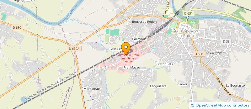 localisation de l'entreprise BIBI NETTOYAGE à SAINT-SULPICE-LA-POINTE