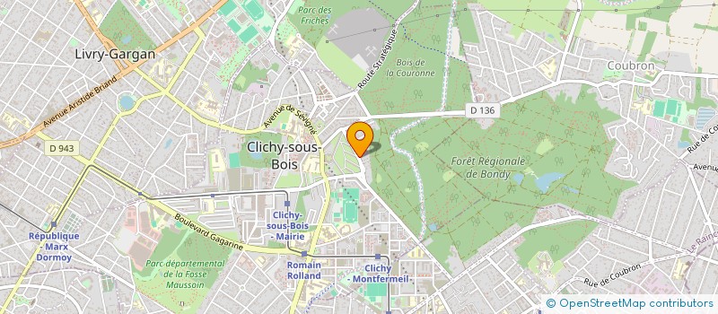 localisation de l'entreprise BIBICH INVEST  CLICHY-SOUS-BOIS