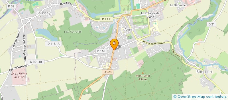localisation de l'entreprise BIBICHE CREA à ANET