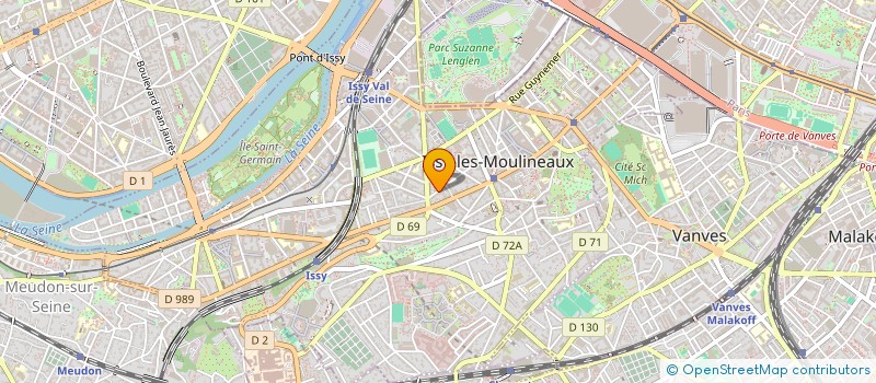 localisation de l'entreprise BIBIDA à ISSY-LES-MOULINEAUX