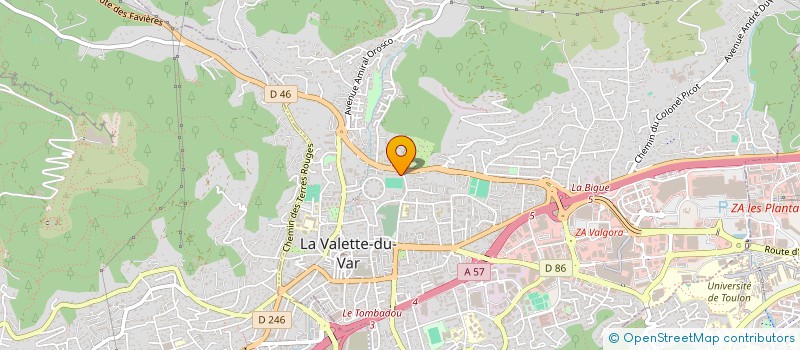 localisation de l'entreprise BIBLIOARCHI à LA VALETTE-DU-VAR