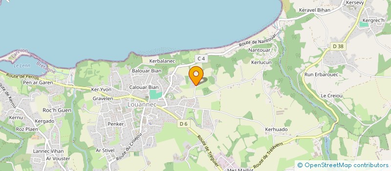 localisation de l'entreprise BIBLION  LOUANNEC