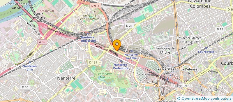 localisation de l'entreprise BIBLIOTHECA FRANCE SAS à NANTERRE