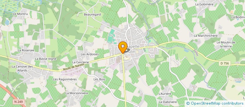 localisation de l'entreprise BIBLIOTHEQUE : AU PLAISIR DE LIRE  LA CHAPELLE-HEULIN