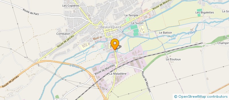 localisation de l'entreprise BIBLIOTHEQUE-BEAUREPAIRE  BEAUREPAIRE