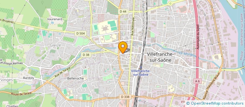 localisation de l'entreprise BIBLIOTHEQUE CALADOISE à VILLEFRANCHE-SUR-SAONE