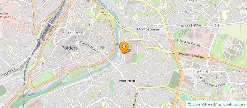 localisation de l'entreprise BIBLIOTHEQUE CENTRALE MATERNELLE à POITIERS