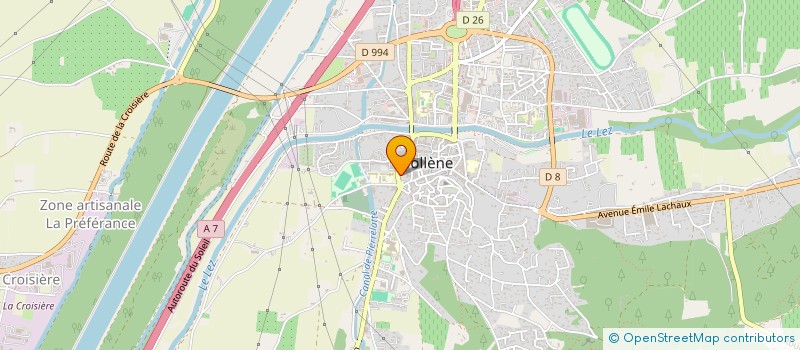localisation de l'entreprise BIBLIOTHEQUE CENTRE DOCUMENTAIRE à BOLLENE