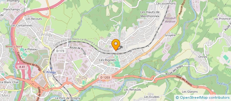 localisation de l'entreprise BIBLIOTHEQUE D ARGONAY à ARGONAY