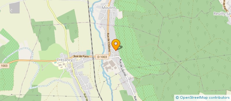 localisation de l'entreprise BIBLIOTHEQUE DE CREZANCY  CREZANCY